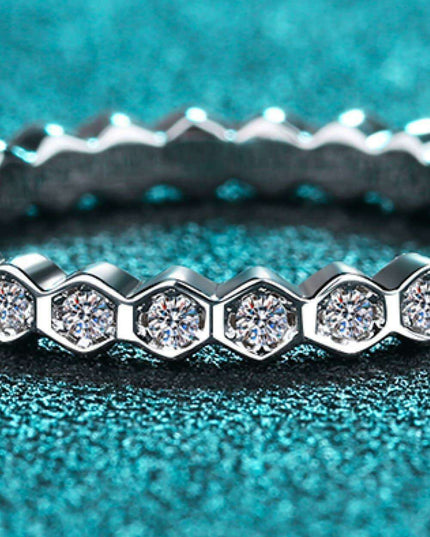 Radiant Lab-Diamond Eternity Band in Sterling Silver: A Classic Statement
