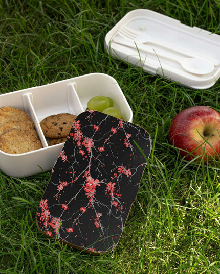 Personalized Eco-Conscious Bento Lunch Box Set with Elegant Wooden Lid and Organizers