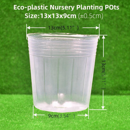 100-Count Clear Plant Growth Cups: Enhance Your Gardening Success - Très Elite