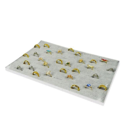 Chic 100-Slot Black Velvet Jewelry Organizer for Elegant Storage Solutions