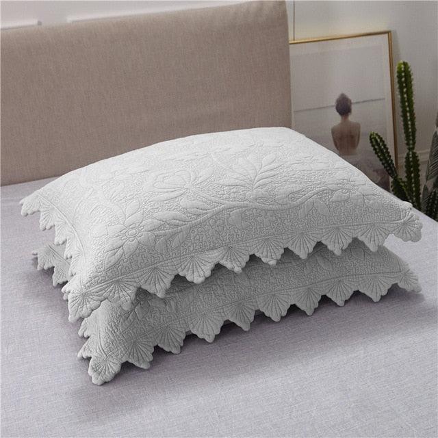 Elegant Jacquard Cotton Quilt Bedding Set