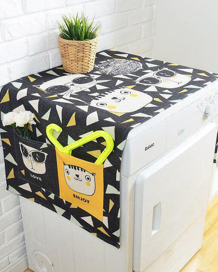 Charming Linen Dust Protector for Elegant Wardrobe Organization