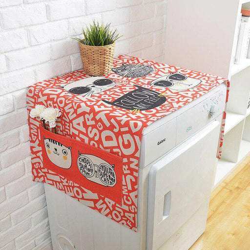 Whimsical Linen Dust Cover for Stylish Storage Solutions