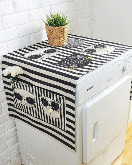 Charming Linen Dust Protector for Elegant Wardrobe Organization