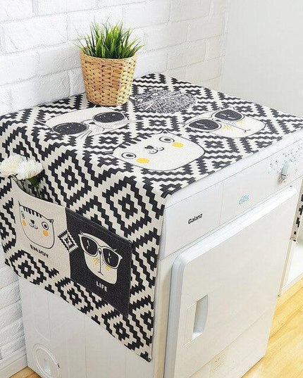 Charming Linen Dust Protector for Elegant Wardrobe Organization