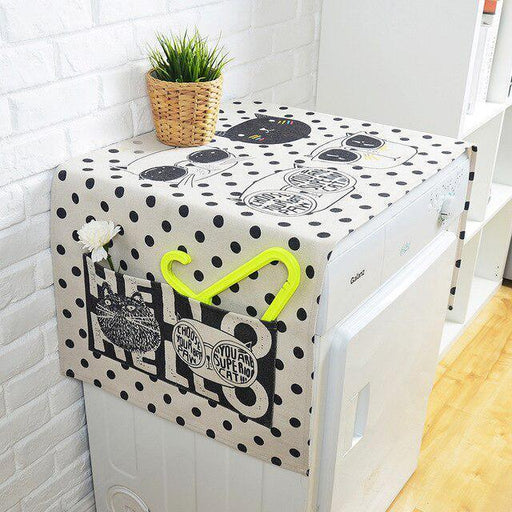 Whimsical Linen Dust Cover for Stylish Storage Solutions