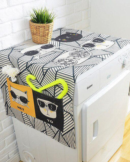 Charming Linen Dust Protector for Elegant Wardrobe Organization