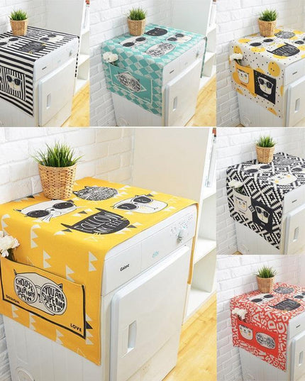 Charming Linen Dust Protector for Elegant Wardrobe Organization