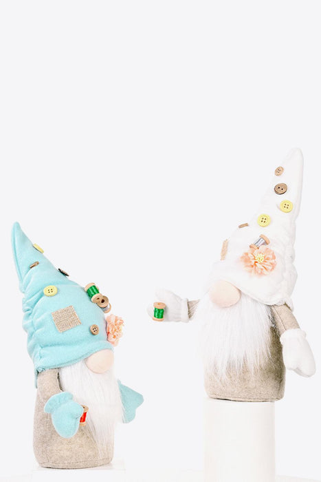 Buttoned Faceless Gnomes Duo with Polyester Material