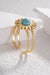 Turquoise Stainless Steel Retro Charm Ring