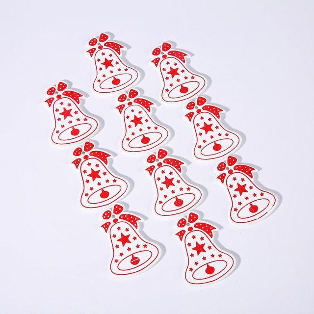 Festive Holiday Hanging Ornament Set: 10 Charming Decorations - 5cm Each