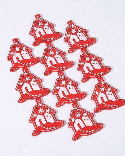 Festive Charm: 10 Delightful 5cm Holiday Hanging Ornaments