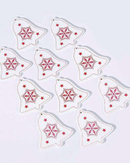 Festive Charm: 10 Delightful 5cm Holiday Hanging Ornaments