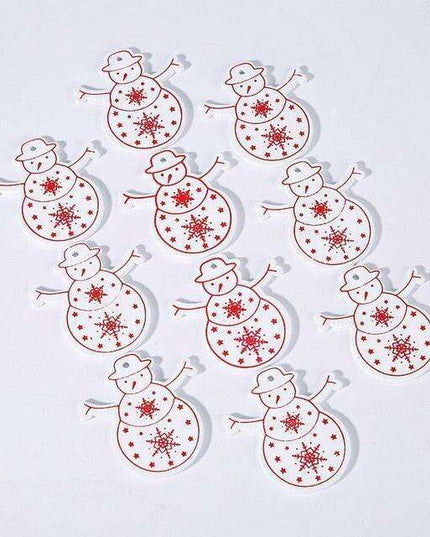 Festive Charm: 10 Delightful 5cm Holiday Hanging Ornaments