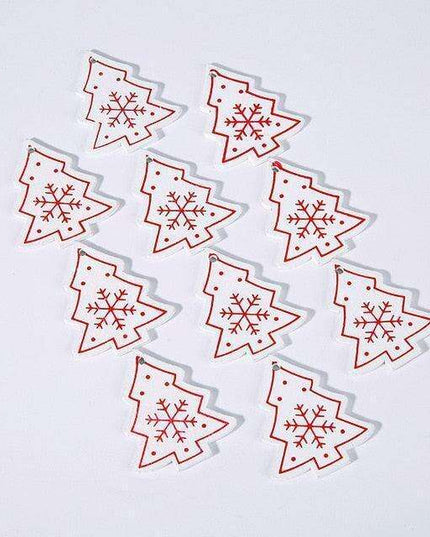 Festive Charm: 10 Delightful 5cm Holiday Hanging Ornaments