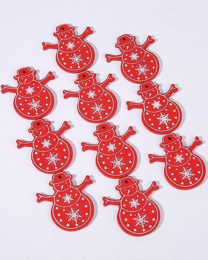 Festive Charm: 10 Delightful 5cm Holiday Hanging Ornaments