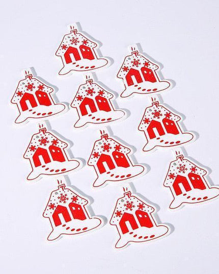 Festive Charm: 10 Delightful 5cm Holiday Hanging Ornaments