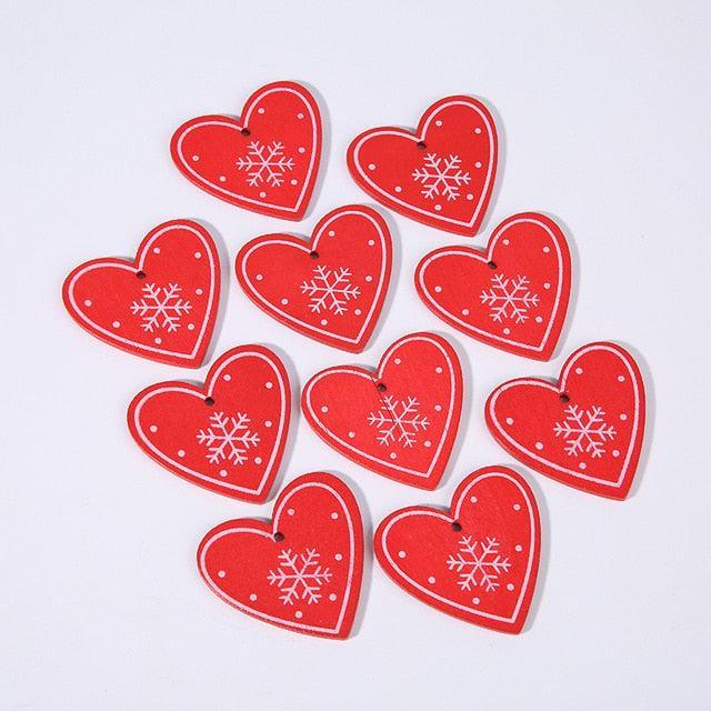 Charming Holiday Ornament Set: 10 Festive Hanging Decorations - 5cm Each