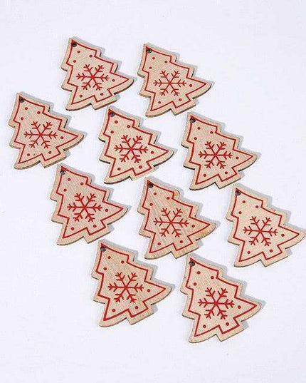 Festive Charm: 10 Delightful 5cm Holiday Hanging Ornaments