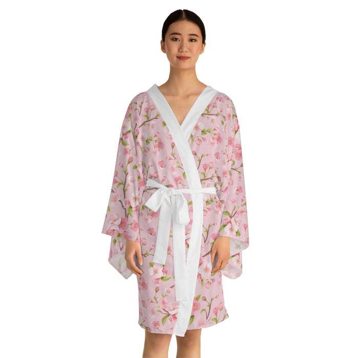 Japanese Blossom Bliss Kimono Robe for Serene Elegance