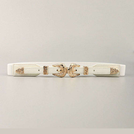 Elevate Your Style with the Double Clasp Stretch Belt