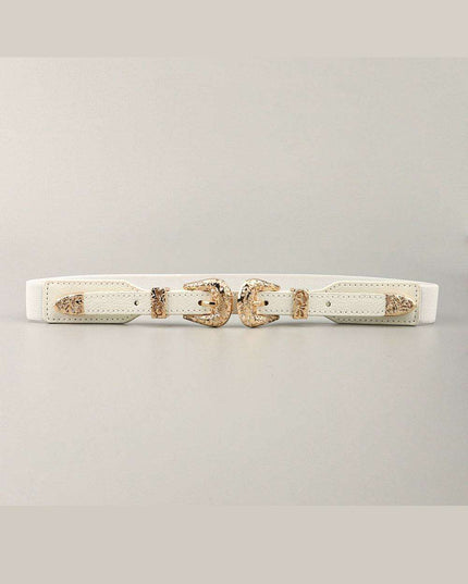 Elevate Your Style with the Double Clasp Stretch Belt