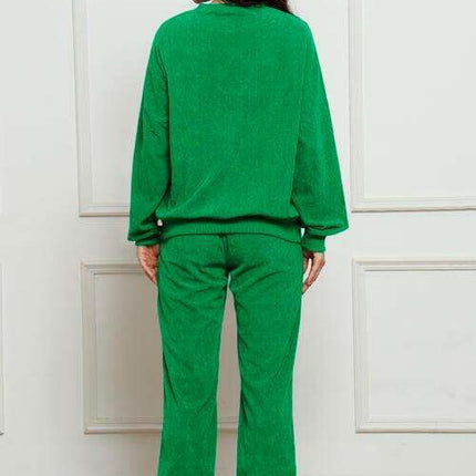 Ultra-Comfortable Crewneck Sweater and Jogger Set