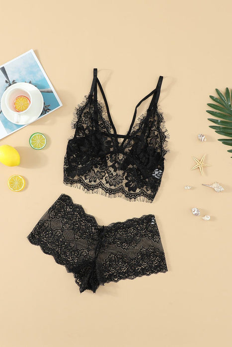 Enchanted Blooms Bralette and Panty Set
