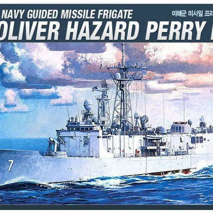 1/350 Scale Detailed Model Kit of the USS Oliver Hazard Perry FFG-7 for Hobbyists - Très Elite