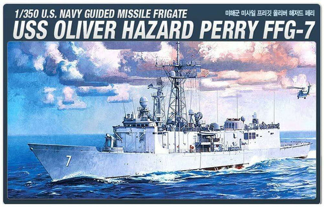 1/350 Scale Detailed Model Kit of the USS Oliver Hazard Perry FFG-7 for Hobbyists