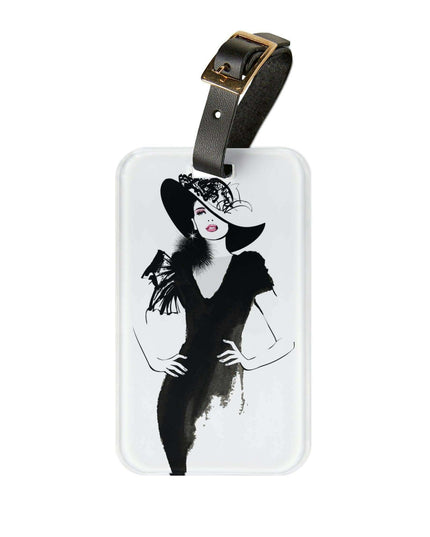 Customizable Elegant Acrylic Travel Luggage Tag with Personalization Options