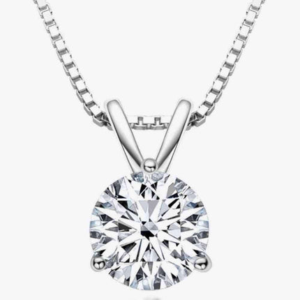 Radiant 1 Carat Moissanite Pendant Necklace: A Timeless Jewel of Elegance