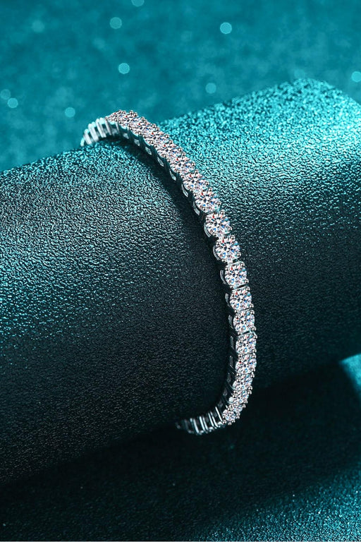 Lab-Diamond Sterling Silver Bracelet with 4.9 Carats