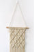 Handcrafted Cotton Macrame Wall Art with Handmade Sticks - 10.2*29.5 in