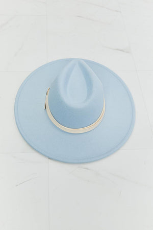 Fame Summer Blues Fedora Hat-Trendsi-Blue-One Size-Très Elite