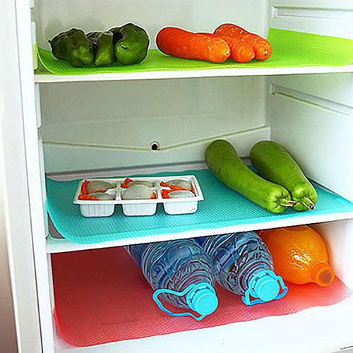 4-Piece Eva Antibacterial Refrigerator Pads - Customizable Hygiene Solution