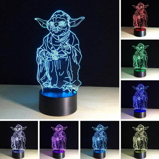 7-Color 3D LED Night Lamp with Touch Switch | Ambient Home Lighting Solution
