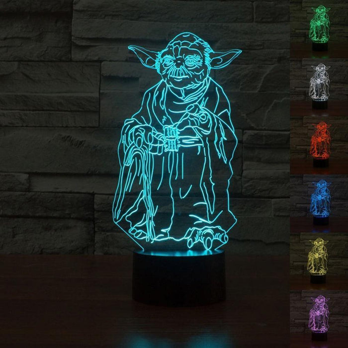 Magical 7-Color 3D Touch-Controlled LED Night Light | Illuminate Your Space with Enchantment