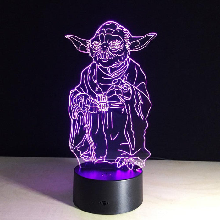 Magical 7-Color 3D Touch-Controlled LED Night Light | Illuminate Your Space with Enchantment