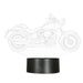 3D Motorcycle Visual LED Night Light 7 Color Change Table Lamp Gift Home Decor