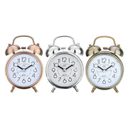 Elegant Retro Silent Double Bell Quartz Alarm Clock with Classic Charm