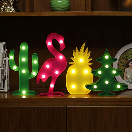 Tropical-Themed LED Table Lamps for a Festive Holiday Glow
