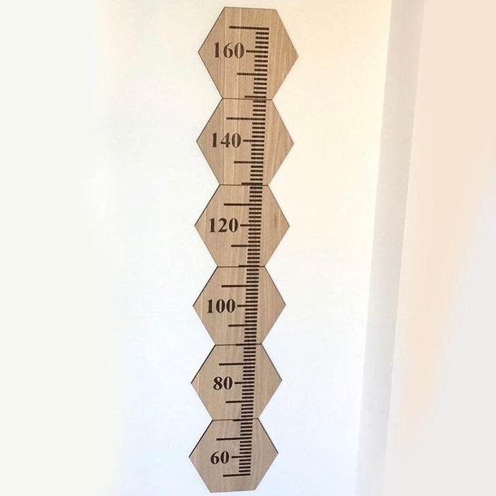 Nordic Style Wooden Ruler Alphabet Home Shop Photo Studio Wall Decor Ornament