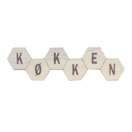 Nordic-Inspired Wooden Ruler and Alphabet Wall Art Set for Stylish Room Upgrade