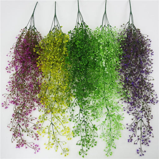 Lush Faux Rattan Vines - Realistic Greenery Wall Art for a Refreshing Home Ambiance