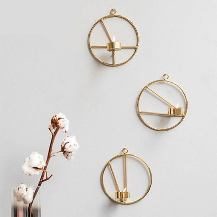 Chic Iron Circular Candle Lantern for Home and Event Ambiance