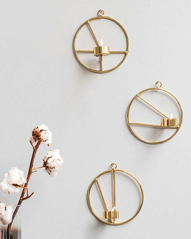 Chic Iron Circular Candle Lantern for Home and Event Ambiance