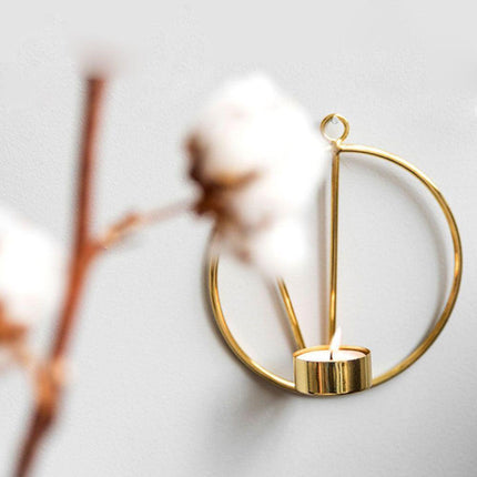 Chic Iron Circular Candle Lantern for Home and Event Ambiance