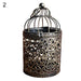 European Vintage Iron Hollow Candlestick Lantern for Romantic Home Ambiance