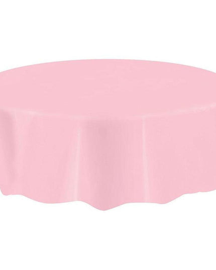 Festive Round Disposable PEVA Tablecloth - Ideal for Celebrations